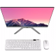 PC All In One Quad Core 16GB Ram Tela 21.5 Pol Bluetooth Wifi 512GB Branco