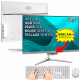 PC All In One Quad Core 16GB Ram Tela 21.5 Pol Bluetooth Wifi 256GB Branco