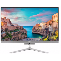 PC All In One Quad Core 8GB Ram Tela 21.5 Pol Bluetooth Wifi 500GB HD Branco