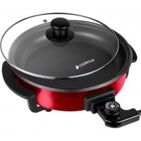 Panela Eletrica Cadence 2.8L Antiaderente 1250W 5 Niveis Temperatura Vermelha