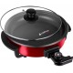 Panela Eletrica Cadence 2.8L Antiaderente 1250W 5 Niveis Temperatura Vermelha