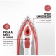 Ferro De Passar A Vapor Mondial Ceramic Turbo Luxx Red 1200W  