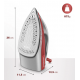 Ferro De Passar A Vapor Mondial Ceramic Turbo Luxx Red 1200W  