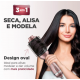 Escova Secadora Mondial Rose 1300W Tourmaline Ion Bivolt
