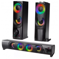 Caixa de Som Alto Falante Soundbar Knup Hibrida USB 2.0 12W 
