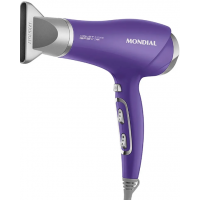 Secador de Cabelos Mondial 2000W Tourmaline Ion Luxx Ellegance Lilas