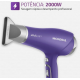 Secador de Cabelos Mondial 2000W Tourmaline Ion Luxx Ellegance Lilas