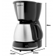 Cafeteira Eletrica 30 Cafes 800W Britania 1.2L inox