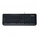 Teclado USB com Fio Microsoft Teclas Silenciosas Preto