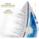 Ferro De Passar A Vapor Britania Base Carbon Antiaredente Blue Luxx