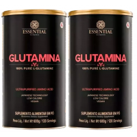 Kit 2 Glutamina Essential Nutrition 600g