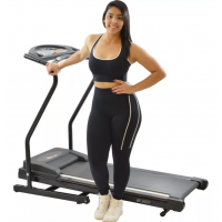 Esteira  Eletrica Ergometica Dobravel 2.1Hp Preta Bivolt