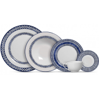 Jogo de Jantar Ceramica Alleanza 20 Pe&ccedil;as Branco