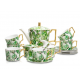 Jogo de Cha Porcelana 9 Peças Thompson Verde