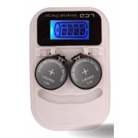 Carregador de Baterias Botao Tela LCD USB