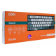 Teclado Sem Fio OEX Slim Teclas Baixas Cinza