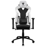 Cadeira Gamer ThunderX3 Giratoria Apoio Lombar Branca e Preta