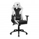 Cadeira Gamer ThunderX3 Giratoria Apoio Lombar Branca e Preta