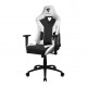 Cadeira Gamer ThunderX3 Giratoria Apoio Lombar Branca e Preta