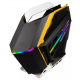 Gabinete Gamer ATX Aitek Lateral Vidro Preto e Amarelo