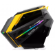 Gabinete Gamer ATX Aitek Lateral Vidro Preto e Amarelo