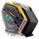 Gabinete Gamer ATX Aitek Lateral Vidro Preto e Amarelo