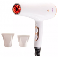 Secador de Cabelos 1800W Infravermelho 2 Velocidades Branco 127V