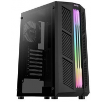 Gabinete Gamer Mid Tower Aerocool RGB Lateral Vidro Preto