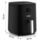 Fritadeira Eletrica 3.5L Air Fryer Arno 1280W Timer Preta