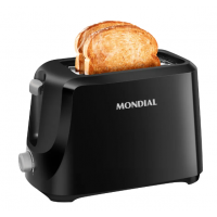 Torradeira Mondial 2 Fatias 700W 6 Niveis Preta