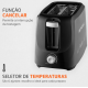 Torradeira Mondial 2 Fatias 700W 6 Niveis Preta