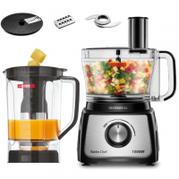 MULTIPROCESSADOR TURBO 7 EM 1 MONDIAL 1000W C/ LIQUIDIFICADOR 220V - PRETO