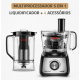 Multiprocessador Turbo 5X1 Mondial 1000W 2 Velocidades Preto 