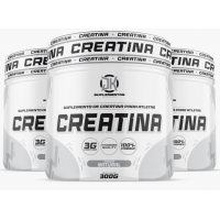 Kit 3 Creatinas JxPower Monohidratada 300g