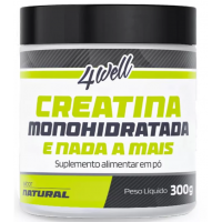 Creatina Monohidratada 4Well Pote 300g