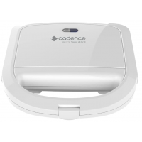 Sanduicheira Eletrica 750W Cadence Antiaderente Branca 220V