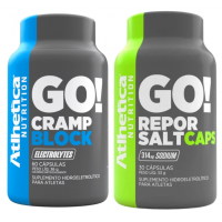 Kit Repositor Hidroeletrolitico Salt e Cramp Atlhetica 30 Capsulas