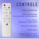 Mini Ventilador de Teto com Lampada RGB 60W Controle Remoto