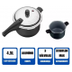 PANELA DE PRESSAO TRAMONTINA 4.5L ULTRA DURAVEL - PRETA