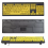 Teclado com fio USB com Letras Grandes Luxx Yellow 