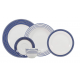 Jogo de Cha e Jantar Porcelana 30 Peças Schmidt Azul