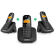 TELEFONE SEM FIO INTELBRAS C/ 3 MONOFONES IDENTIFICADOR DE CHAMADAS 