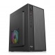 Gabinete Mini Tower Office Aigo USB Preto