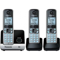 TELEFONE SEM FIO PANASONIC COM IDENTIFICADOR / BLOQUEADOR / 3 FONES MOSTRUARIO