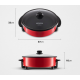 Panela Grill Eletrica Mondial Antiaderente 1200w Ellegance Red