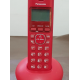 Telefone Sem Fio Panasonic LCD 10 Chamadas Vermelho Bivolt