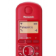Telefone Sem Fio Panasonic LCD 10 Chamadas Vermelho Bivolt