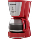 Cafeteira Eletrica 550W Mondial 18 Cafes Filtro Removivel Vermelho Inox