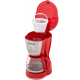 Cafeteira Eletrica 550W Mondial 18 Cafes Filtro Removivel Vermelho Inox