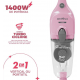 Aspirador de Po 1400W Britania 2X1 Vertical 1,5L Rosa